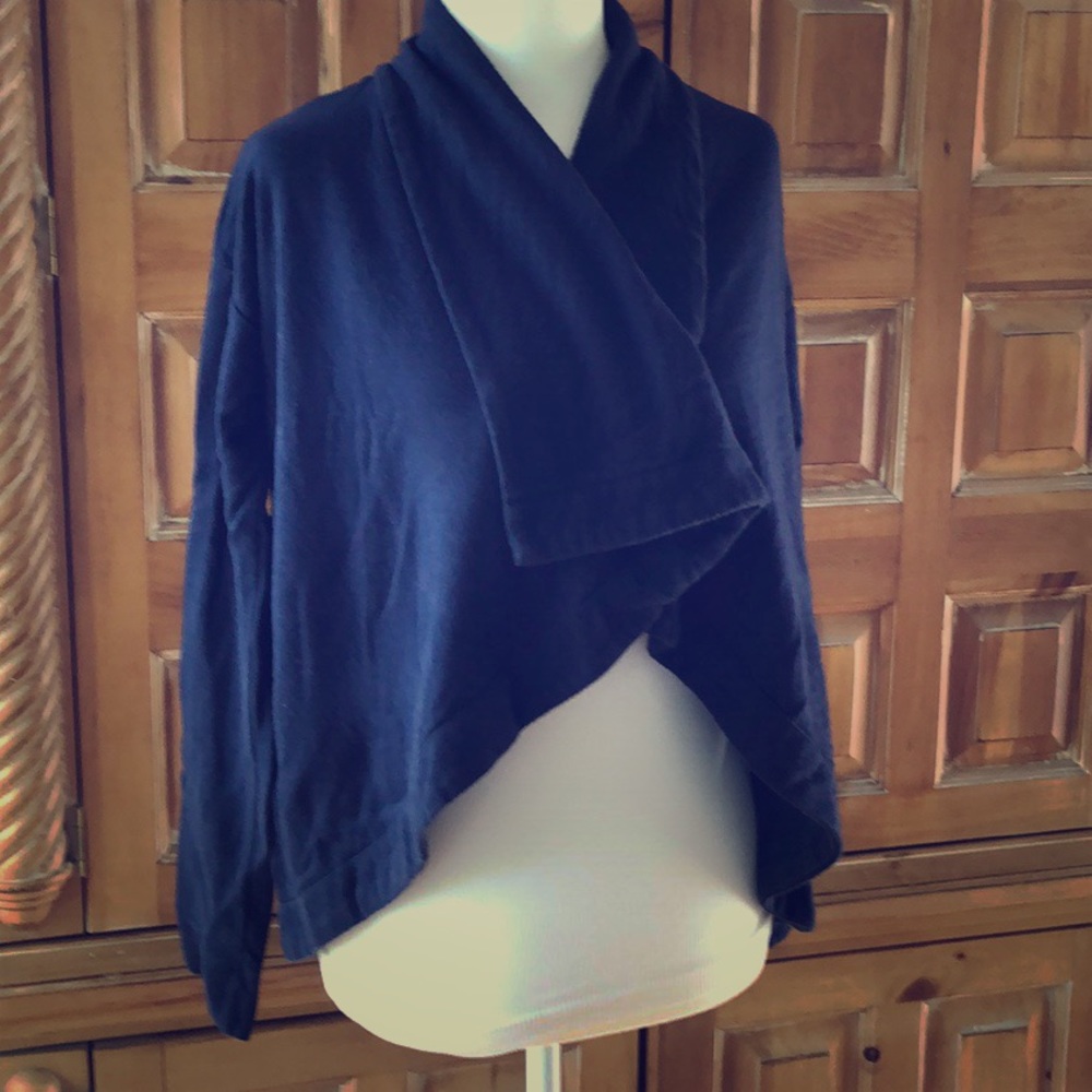 2/$10. Navy blue cardigan.